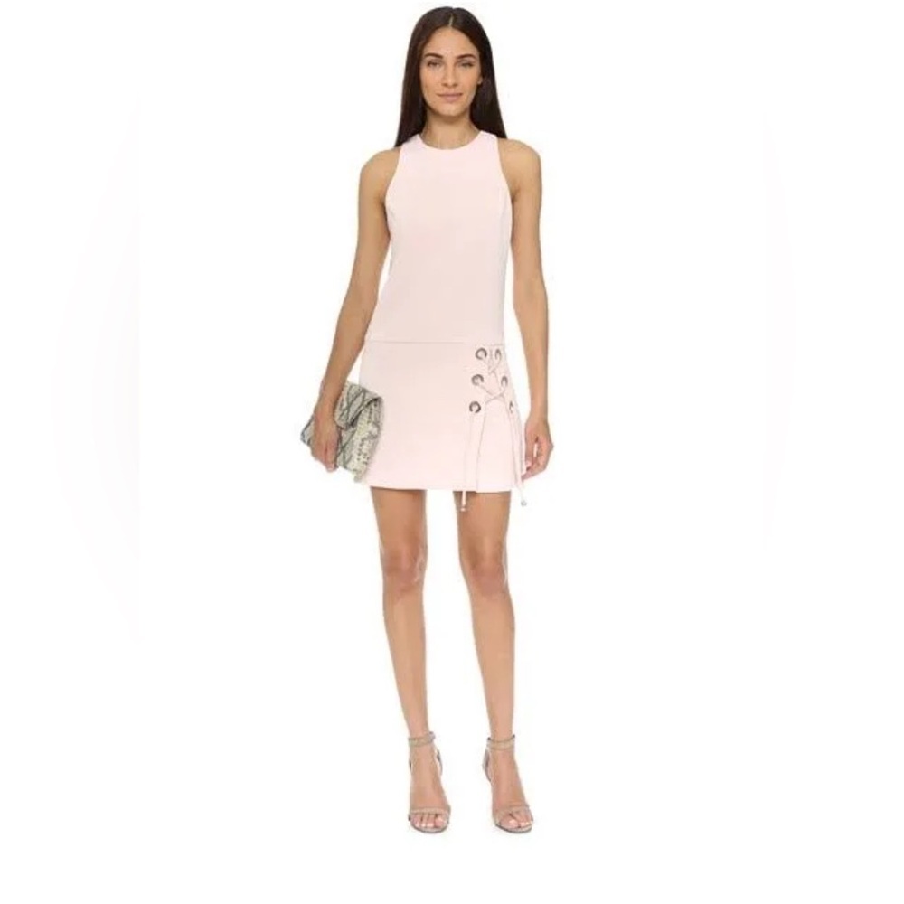 Rebecca Minkoff Pale Blush Pink "Silva" Dress W/ Tie, Size 4 - Picture 2 of 16